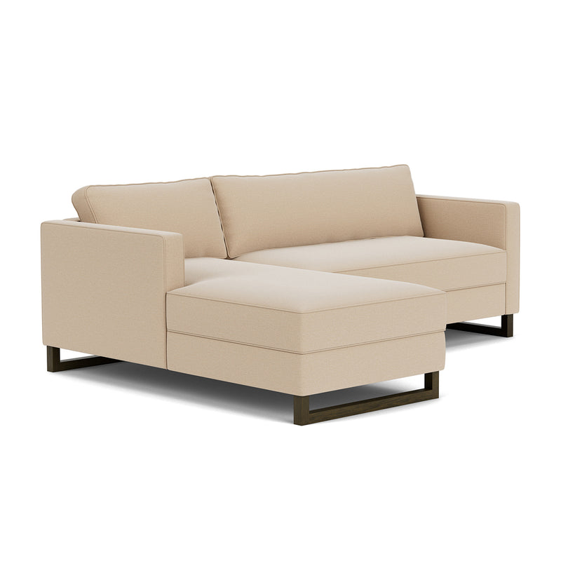 Form Cream Fabric / Dark Walnut