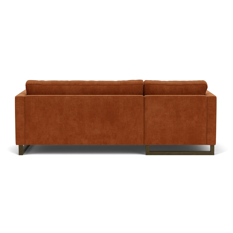 Moss Rust Fabric / Dark Walnut