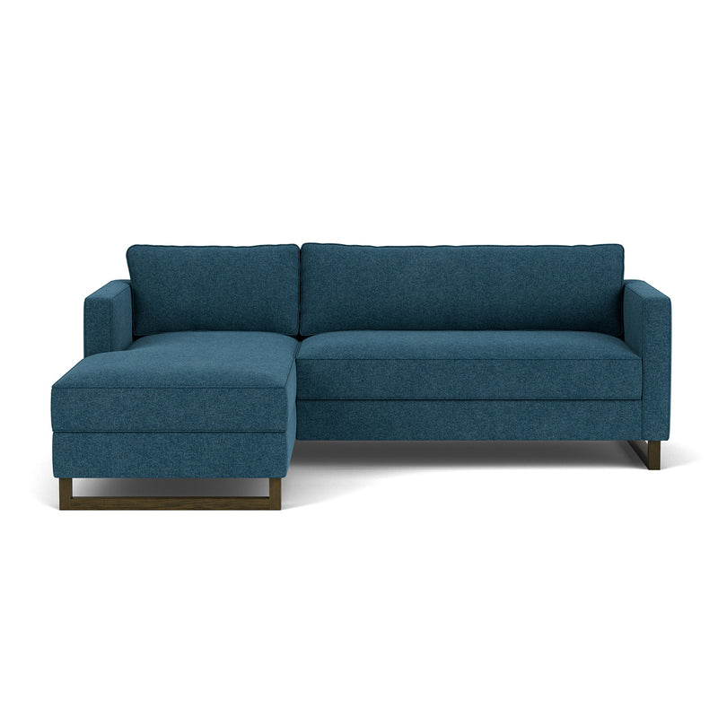 Olena Midnight Blue / Dark Walnut