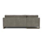 Planet Grey Green Fabric / Dark Walnut