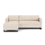 Vega Cream Textured Weave / Dark Walnut