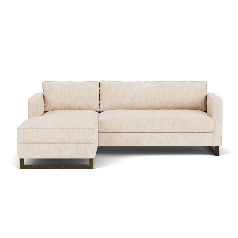 Vega Cream Textured Weave / Dark Walnut
