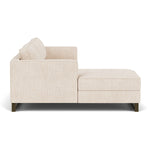 Vega Cream Textured Weave / Dark Walnut