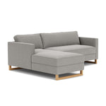 Elliot Light Grey Fabric / Oak