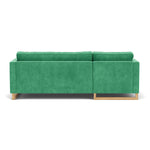 Moss Grass Green Fabric / Oak