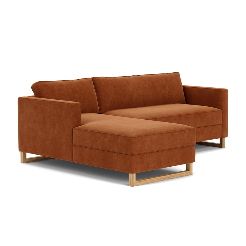 Moss Rust Fabric / Oak