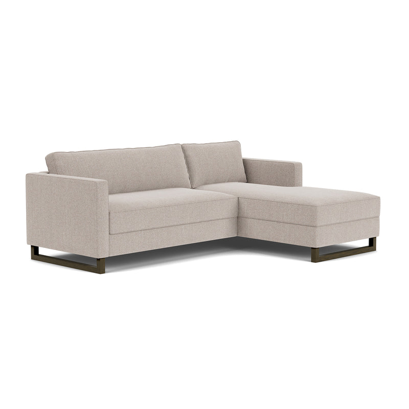 Agnes Brown Textured Weave / Dark Walnut