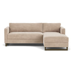 Danny Cream Textured Weave / Dark Walnut