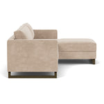 Danny Cream Textured Weave / Dark Walnut