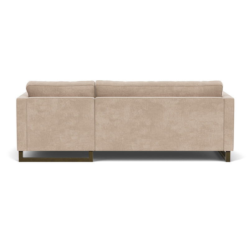 Danny Cream Textured Weave / Dark Walnut