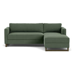 Cura Dark Green Weave / Dark Walnut