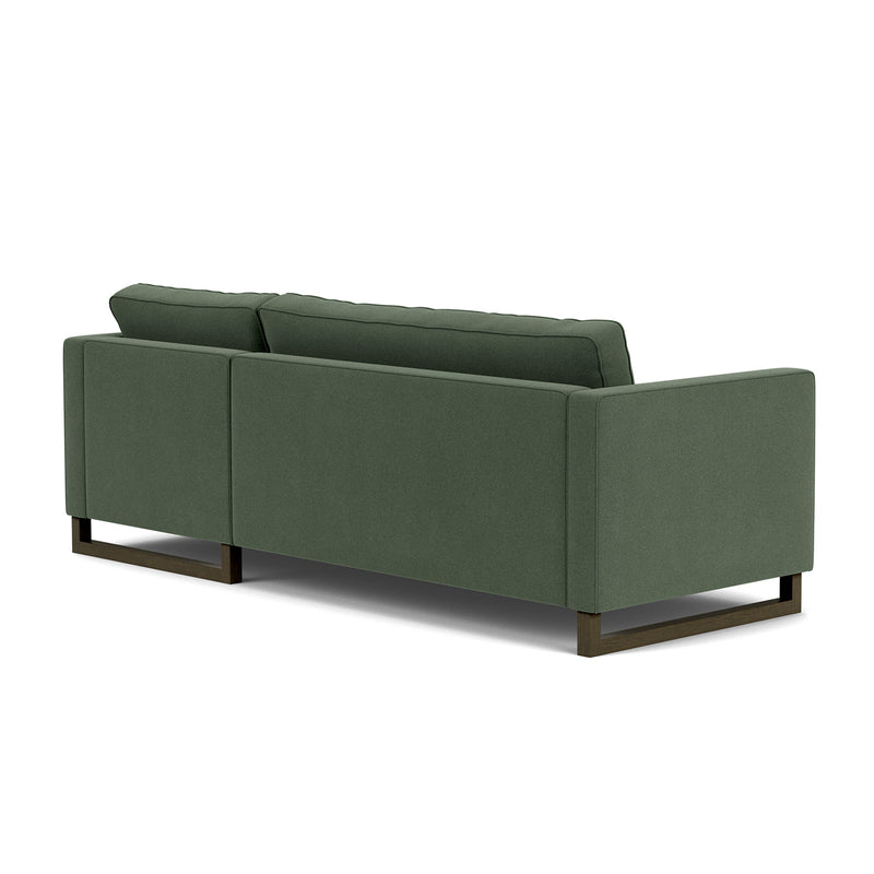 Cura Dark Green Weave / Dark Walnut