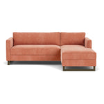 Danny Dusty Rose Textured Weave / Dark Walnut