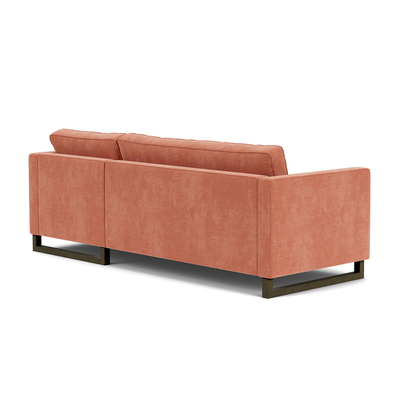 Danny Dusty Rose Textured Weave / Dark Walnut