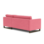 Firenze Bubblegum Fabric / Dark Walnut