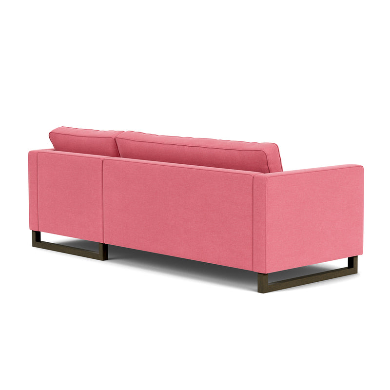 Firenze Bubblegum Fabric / Dark Walnut