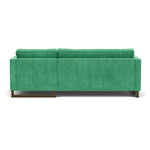 Moss Grass Green Fabric / Dark Walnut