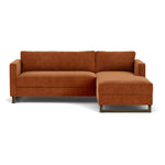 Moss Rust Fabric / Dark Walnut