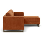 Moss Rust Fabric / Dark Walnut