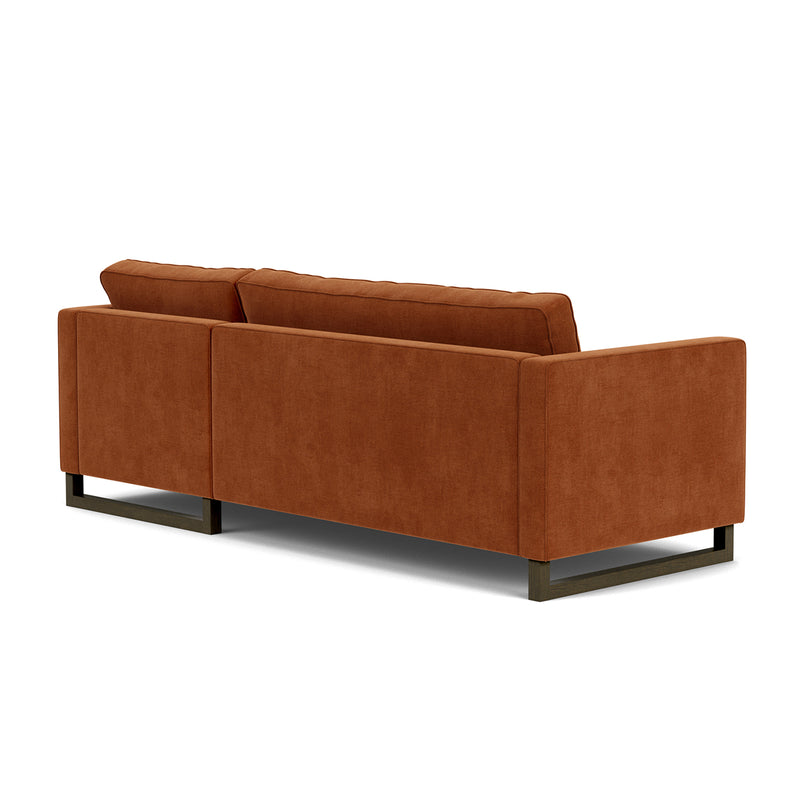 Moss Rust Fabric / Dark Walnut