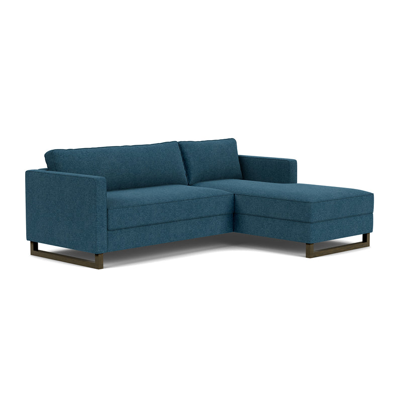Olena Midnight Blue / Dark Walnut