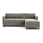 Planet Grey Green Fabric / Dark Walnut