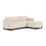Vega Cream Textured Weave / Dark Walnut