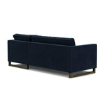 Lux Navy Velvet / Dark Walnut