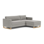Elliot Light Grey Fabric / Oak