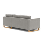 Elliot Light Grey Fabric / Oak