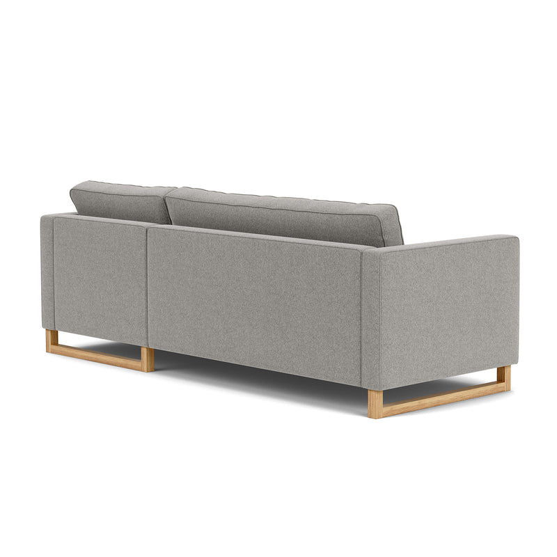 Elliot Light Grey Fabric / Oak