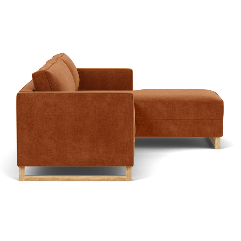 Moss Rust Fabric / Oak