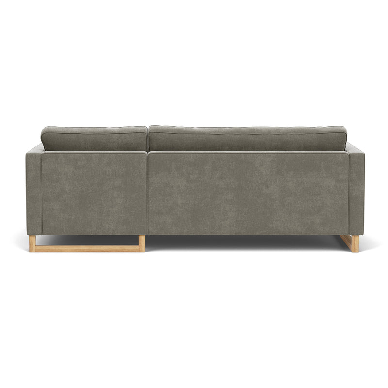 Planet Grey Green Fabric / Oak