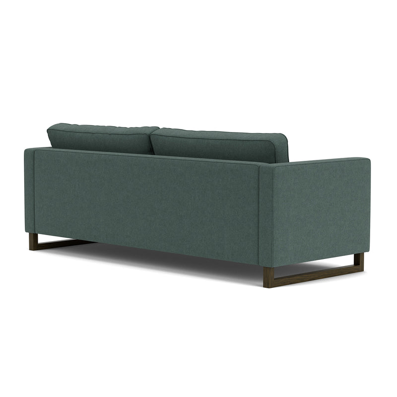 Form Blue Grey Fabric / Dark Walnut