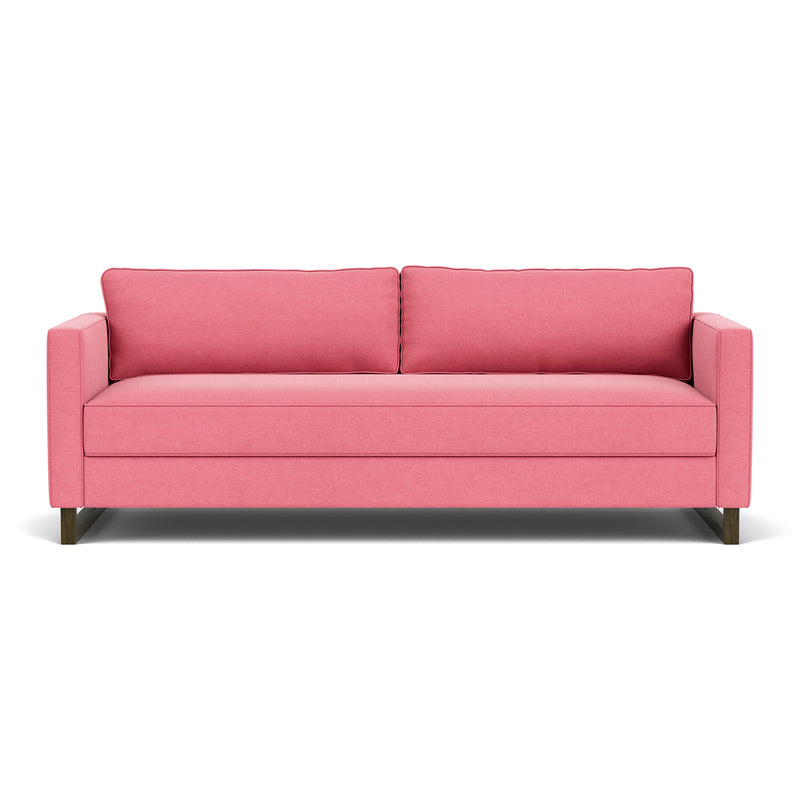 Firenze Bubblegum Fabric / Dark Walnut