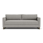 Elliot Light Grey Fabric / Dark Walnut