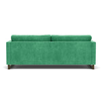 Moss Grass Green Fabric / Dark Walnut