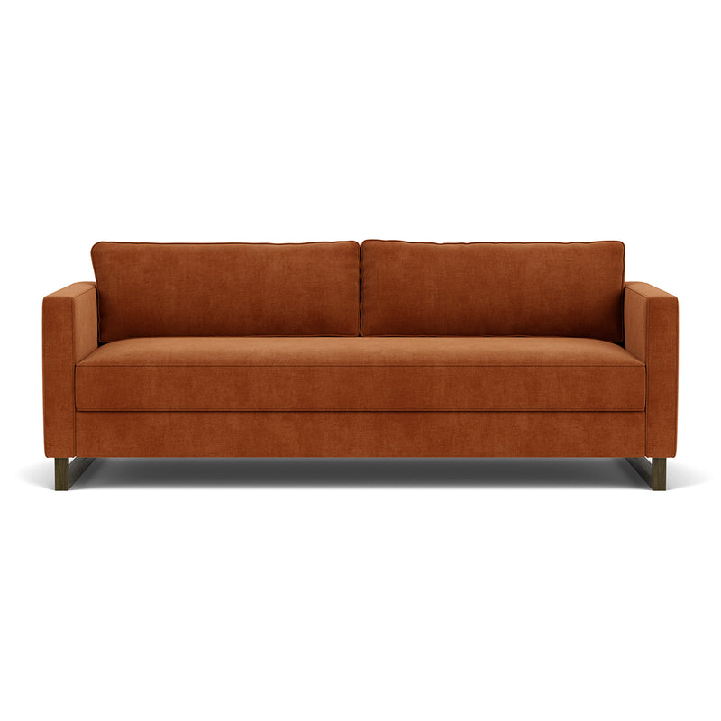 Moss Rust Fabric / Dark Walnut