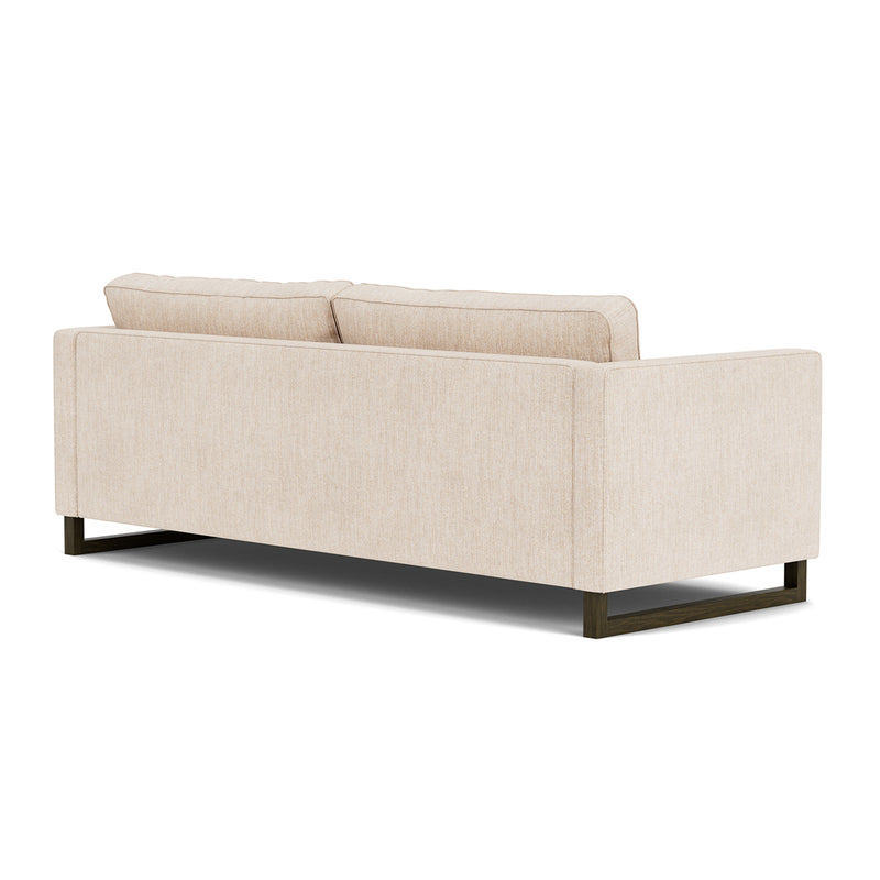 Vega Cream Textured Weave / Dark Walnut