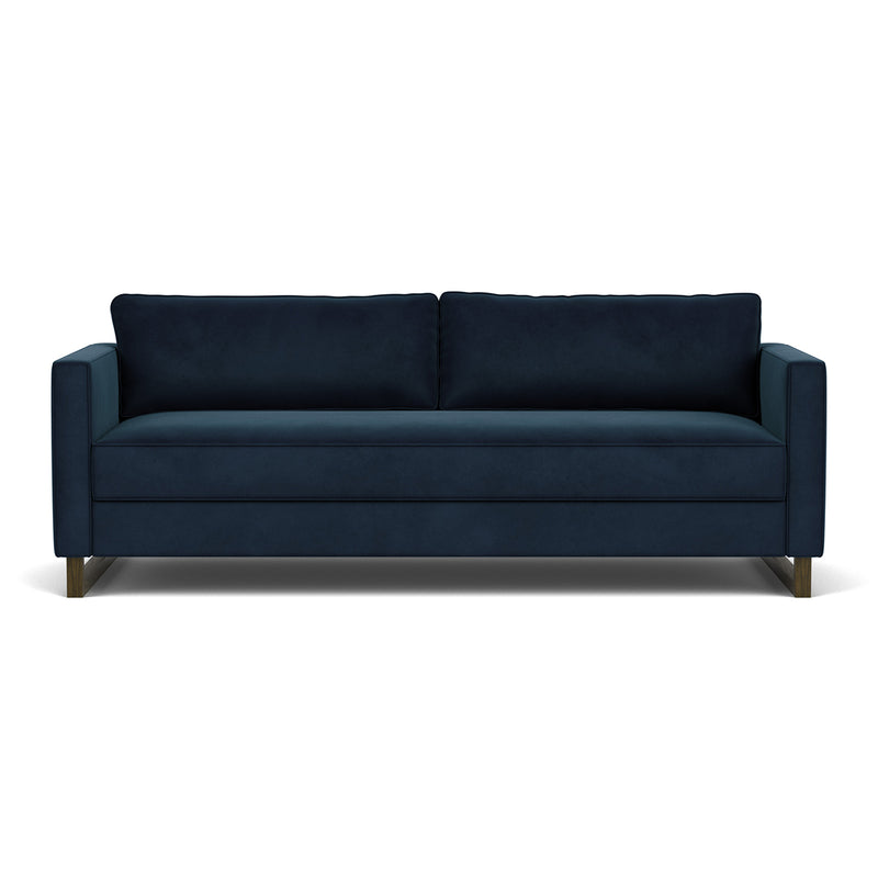 Lux Navy Velvet / Dark Walnut