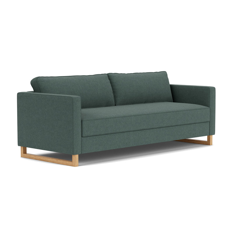 Form Blue Grey Fabric / Oak