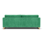 Moss Grass Green Fabric / Oak