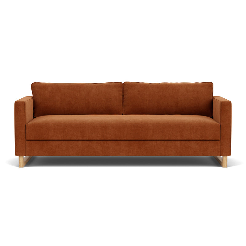 Moss Rust Fabric / Oak