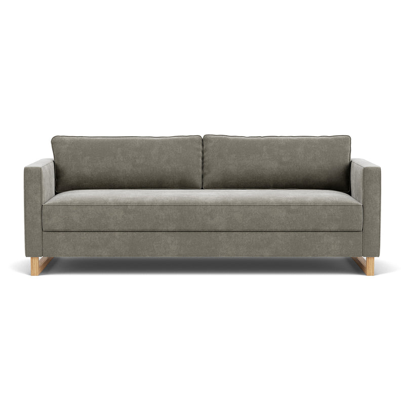 Planet Grey Green Fabric / Oak