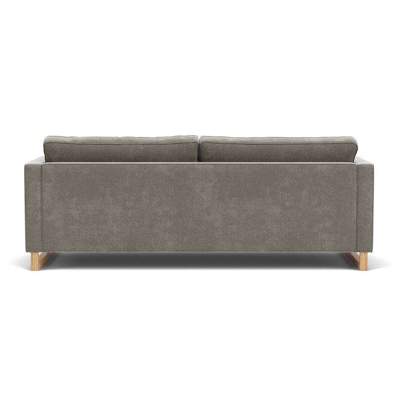 Planet Grey Green Fabric / Oak