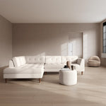 Maya Cream Boucle / Walnut Natural