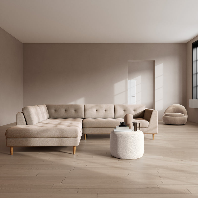 Agnes Brown Textured Weave / Oak