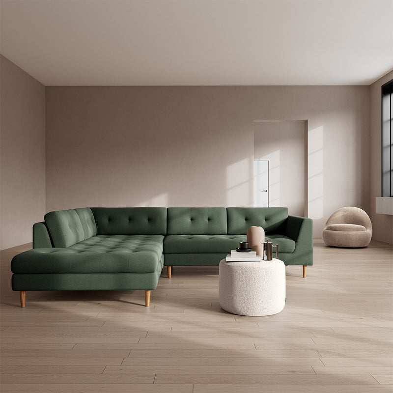 Cura Dark Green Weave / Oak