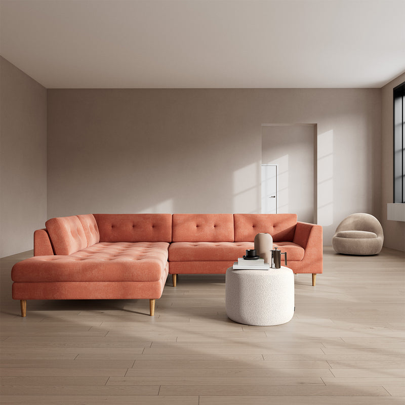 Danny Dusty Rose Textured Weave / Oak