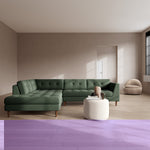 Cura Dark Green Weave / Walnut Natural